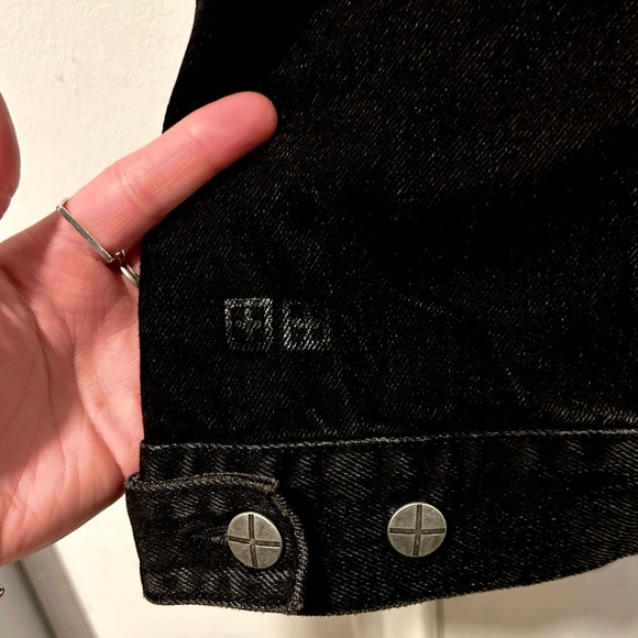 NWOT Ksubi Black Marbled Oh G Denim Jacket - Picture 10 of 10
